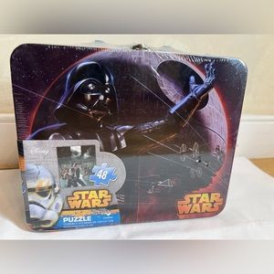 Star Wars Collectors Darth Vader Tin Lunchbox with 48 Piece Puzzle|Disney|New